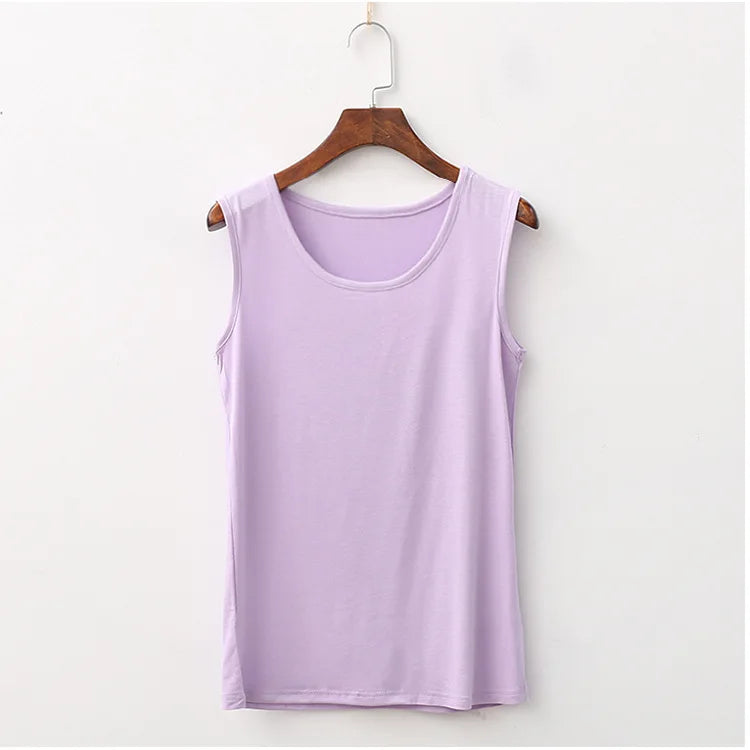 Solid Color Loose Sleeveless Tank