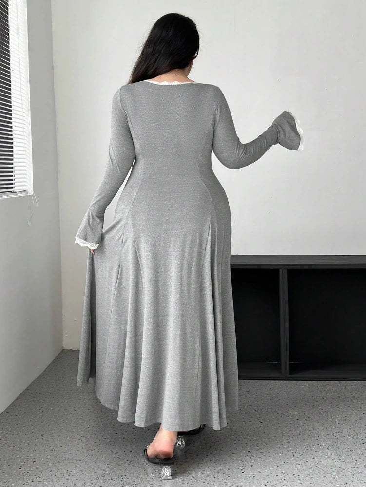 U-Neck Knit Dress