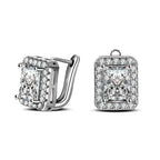 Square 925 Sterling Silver Earring