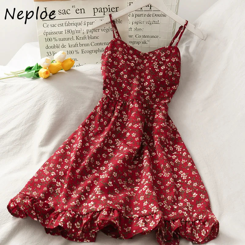 Neploe Print Bohemian Dress