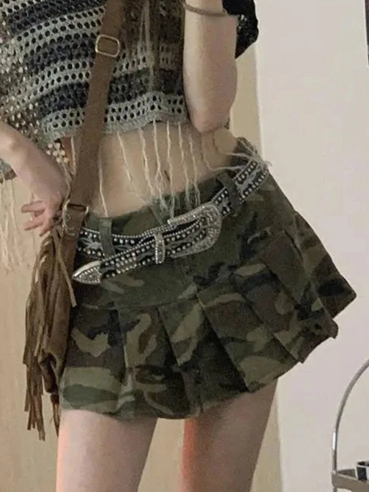 Camouflage A-Line Skirt