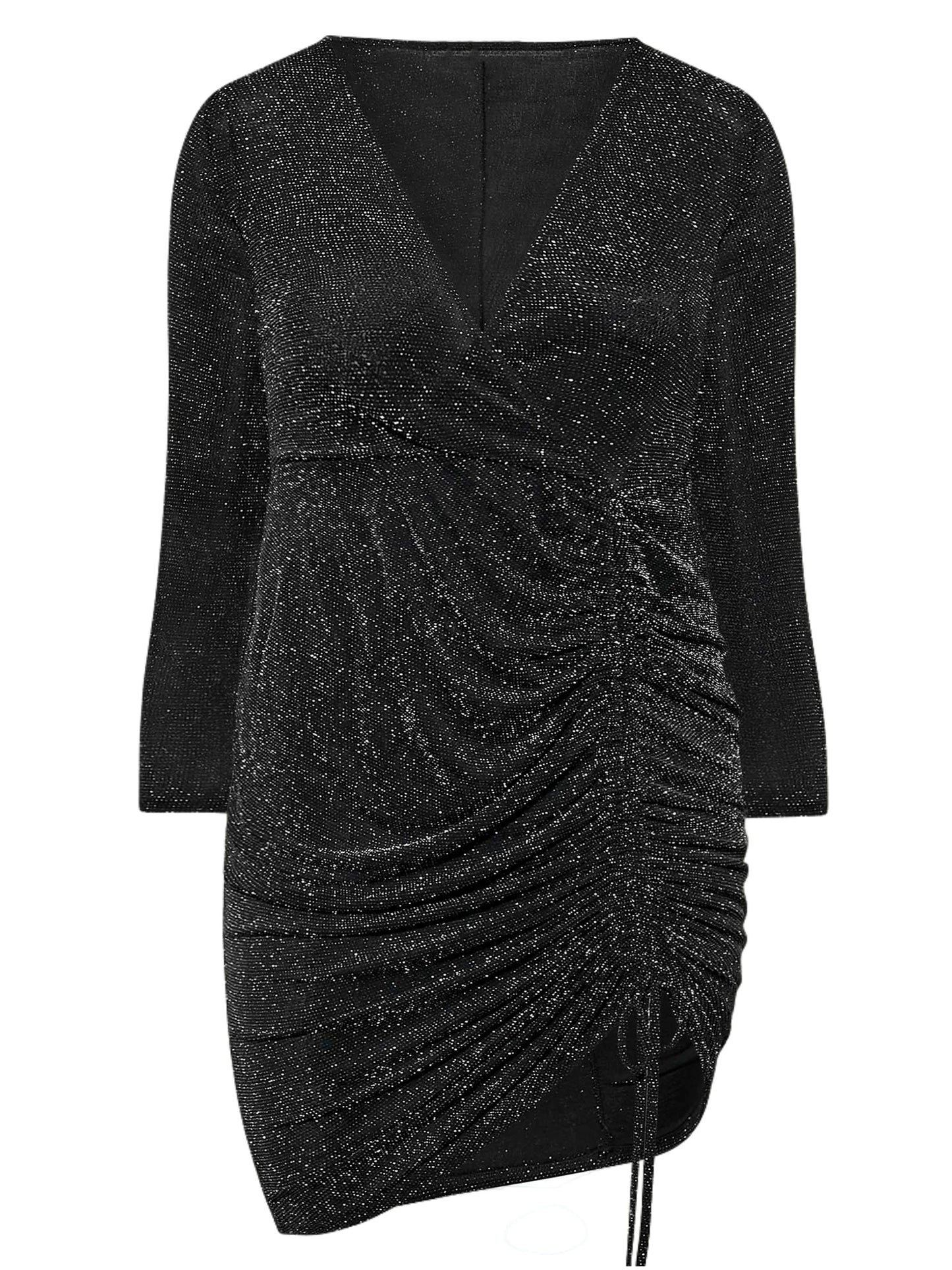 Ruched Wrap Dress