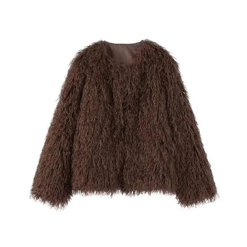 DEAT Faux Fur Coat
