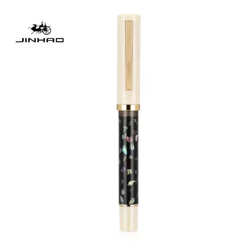 JINHAO 58 Wood / Scrimshaw Fountain Pen Student F EF Nib Ink Pen Calligraphy Pen Stationery School Office Supplies