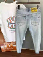 Embroidered Slim Fit Jeans
