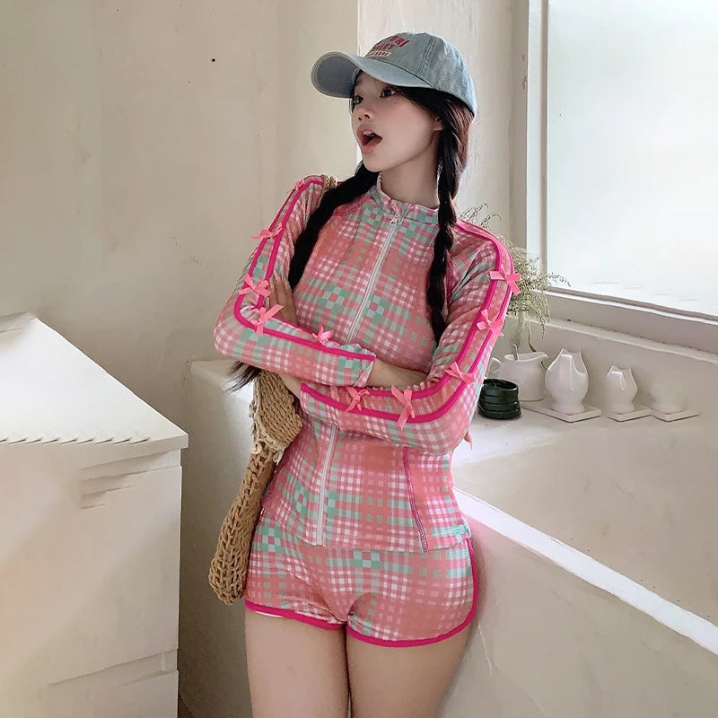 3pcs Long Sleeve Swimsuit