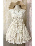 Ruffle Cardigan Casual Vest Mini Skirt Set
