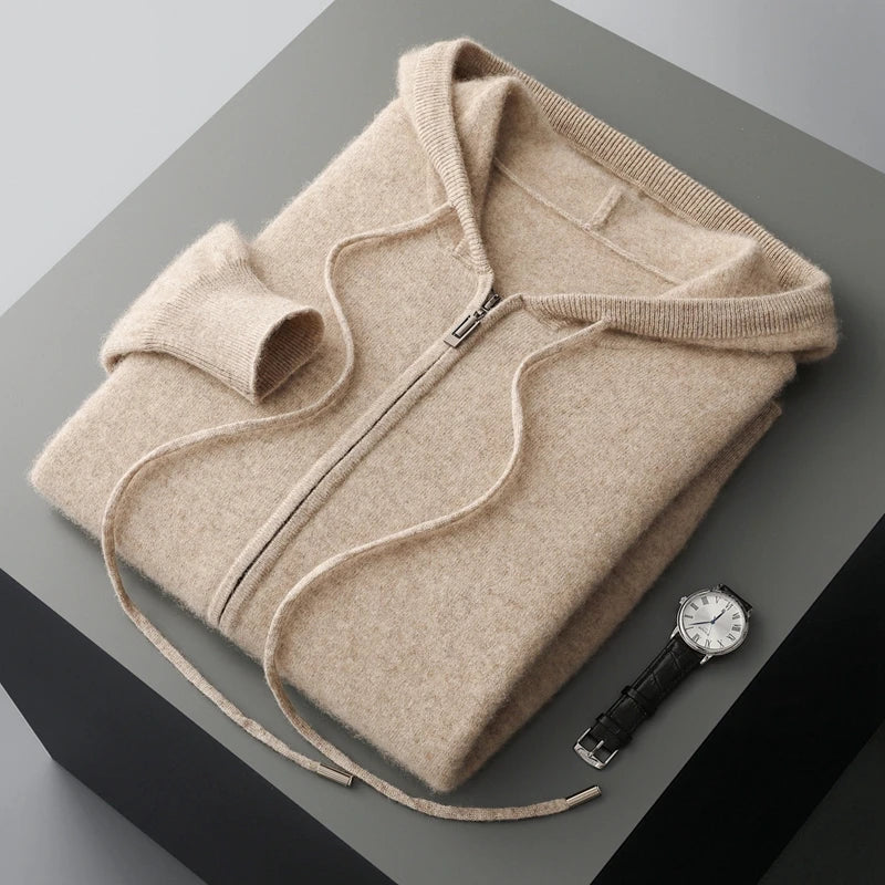 Knitted Hooded Sweater