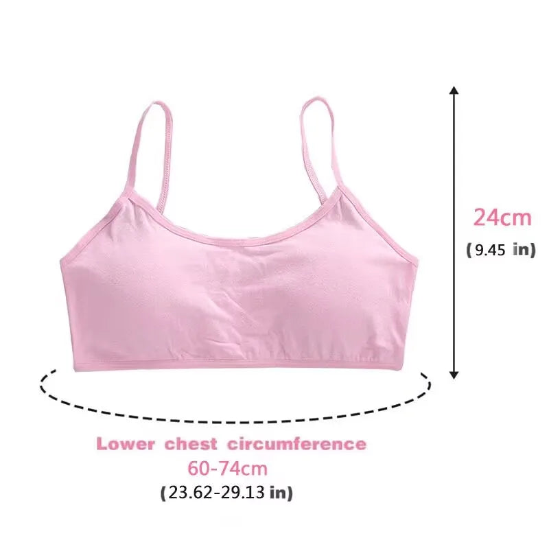 3pc/Lot Kids Cotton Training Bra Girls Teens Underwear for Teenagers Lingerie Underwear 8-15T