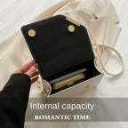 Plaid PU Leather Square Handbag