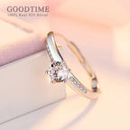 925 Sterling Silver Ring Zircon Moissanite Ring