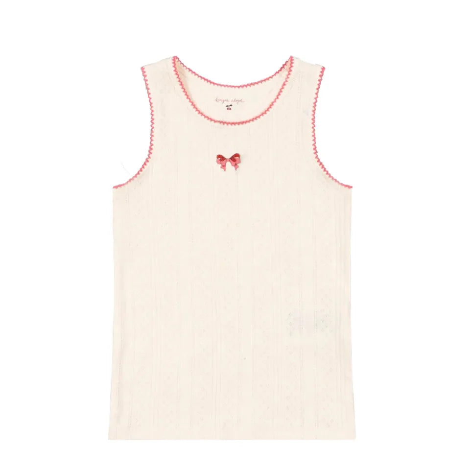 Cotton Slip Dresses Cherry T Shirts + Shorts Sets