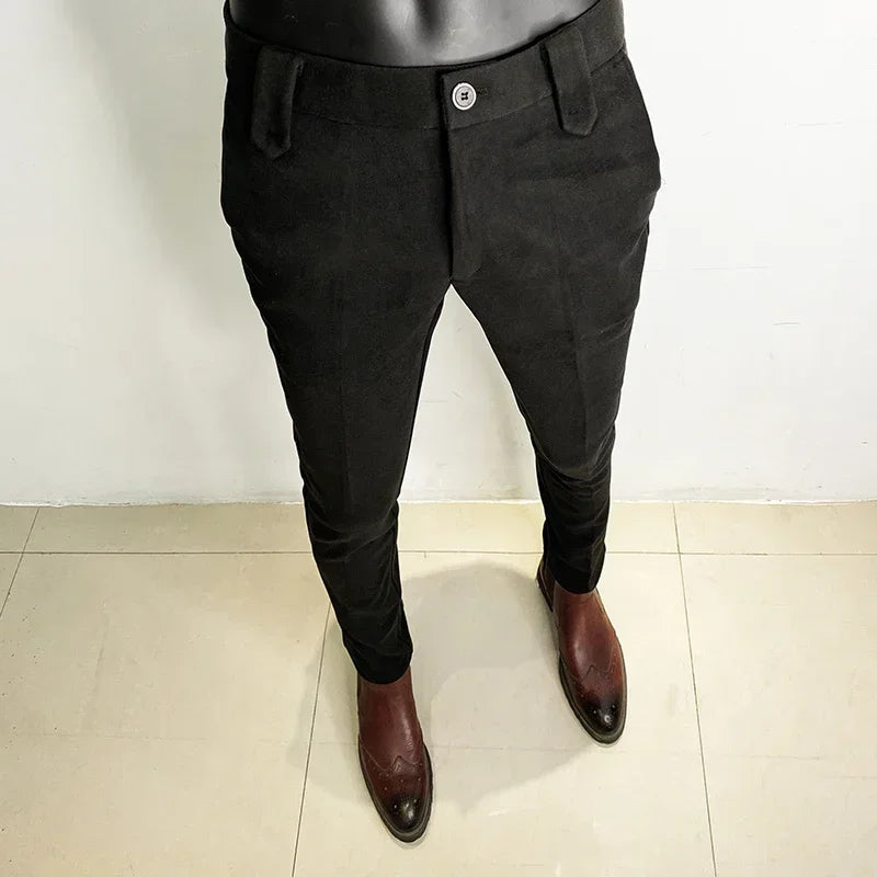 Slim Fit Corduroy Trousers