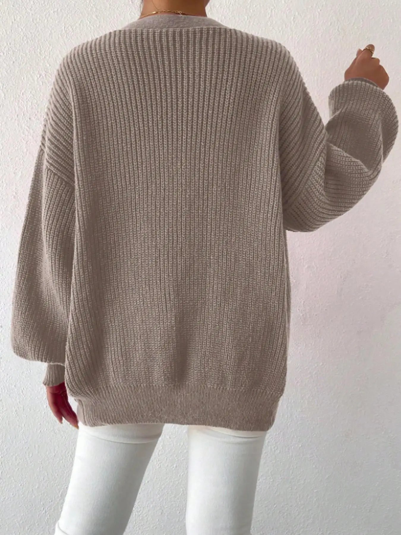 Oversized Chunky Knit Cardigan