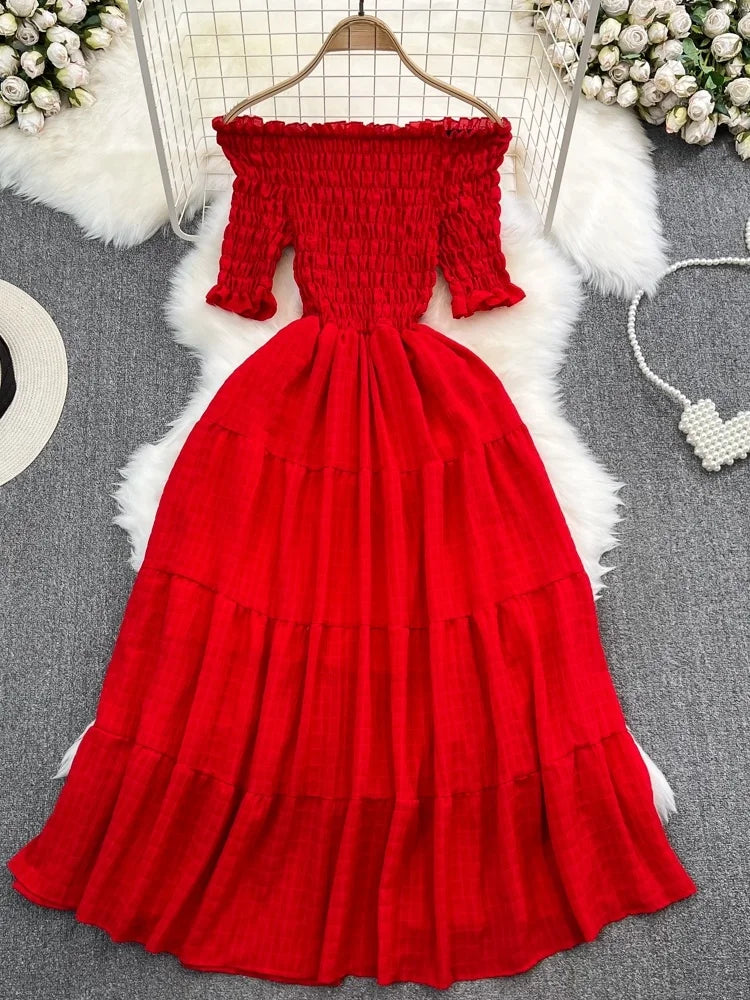 A-Line One-Shoulder Dress