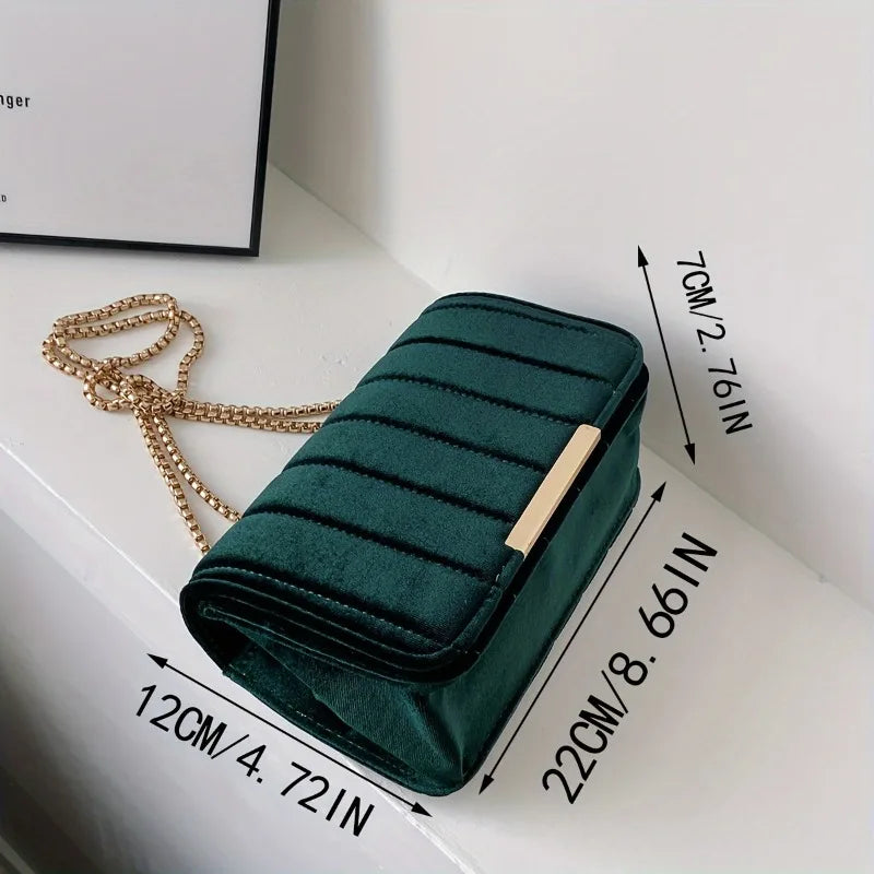 Velvet Shoulder Bag