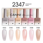 CANNI Nail Gel Polish Set Upgraded HEMA FREE Summer Nails Smooth Texture Ultra Gloss Top Coat Pigmented Gel Soak off UV LED Gel