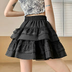Lace Cake Mini Skirt