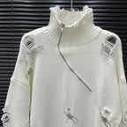 Turtleneck Pin Hole Sweater