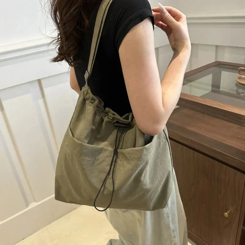 Multi-Way Drawstring Messenger Bag