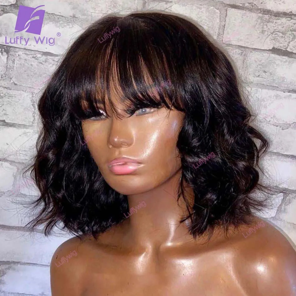 Short Human Hair Bob Wig