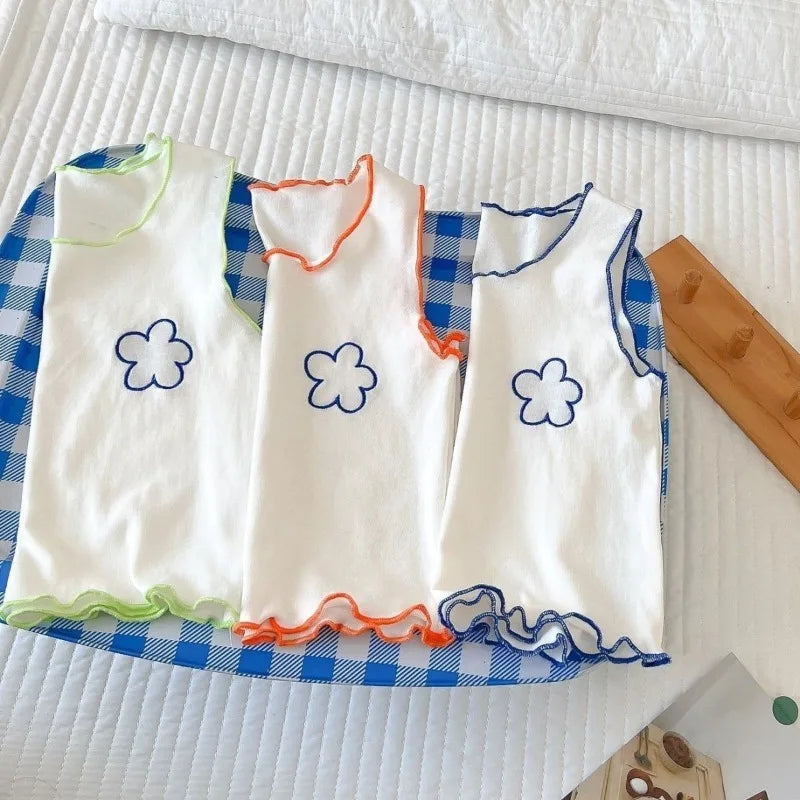 Sleeveless Vest T-Shirt Shorts Two-Piece Set