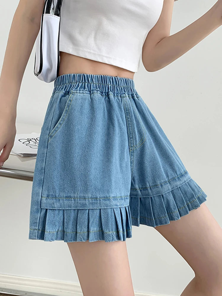 Pleated Shorts