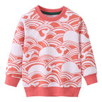Whale Print Long Sleeve Sweatshirt