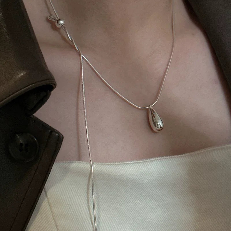 925 Sterling Silver Drop Necklace