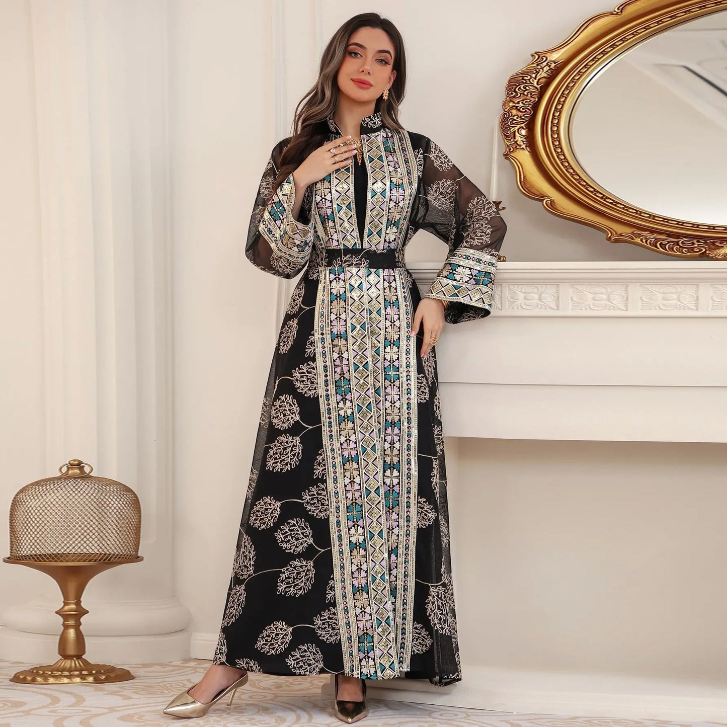 Eid Abaya Women Party Dress 2 Piece Set Kaftan Jalabiya Elegant Muslim Dubai Vestidos Largo Ramadan Caftan Long Robe Abayas 2026