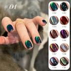 12ml 1-21pcs Brown Gold Cat Eye Gel Nail Polish
