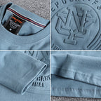 Minimalist Embossed Logo Long Sleeve Tee