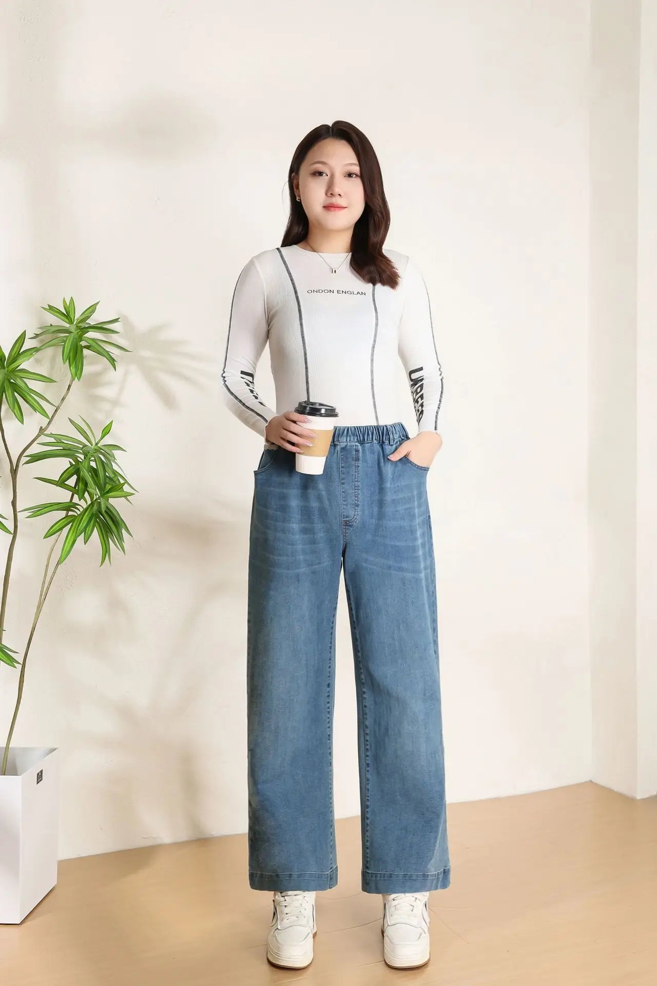 Loose Straight Wide Leg Jeans