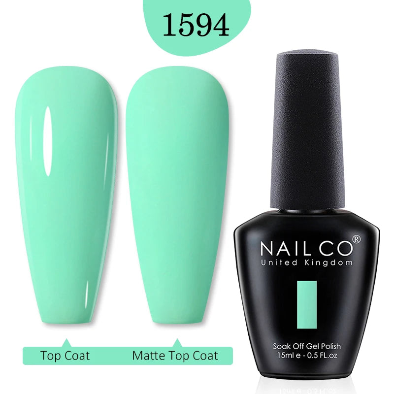NAILCO 15ml Nail Gel Polish Winter Nude Colors Hybrid Gel Varnish Manicure UV Gel Nail Polish Primer Top Base Coat LED Nails Art
