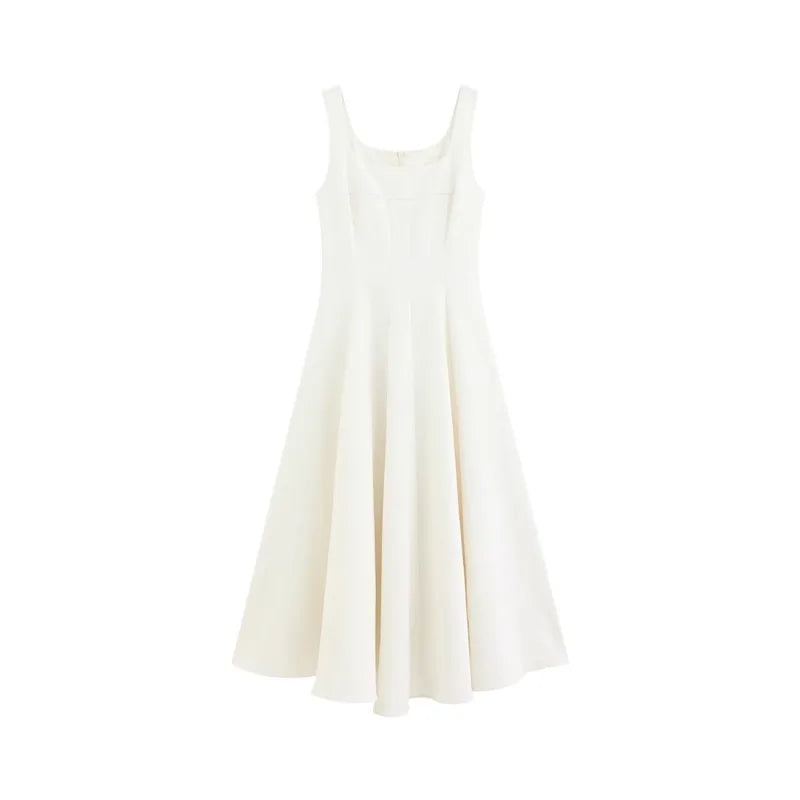 Square Neck Sleeveless Maxi Dress