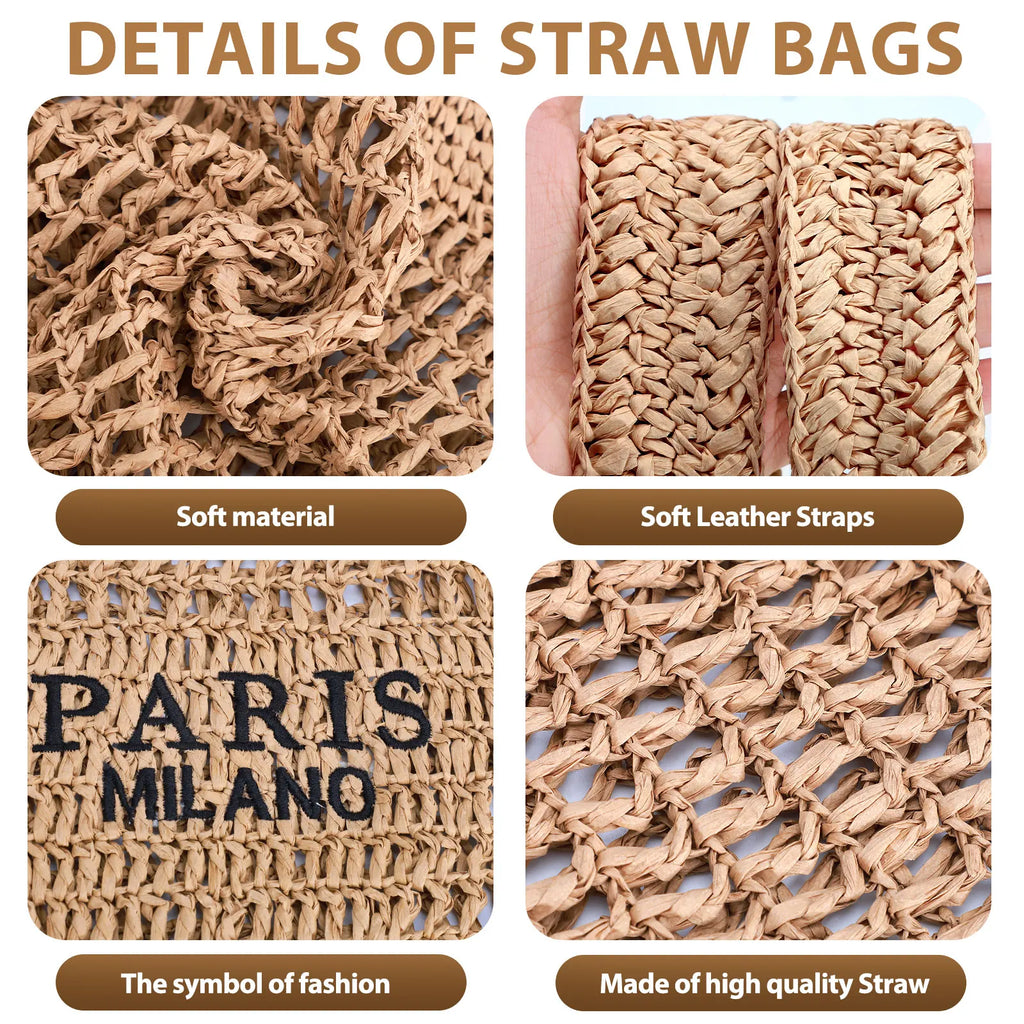 Straw Beach Bag