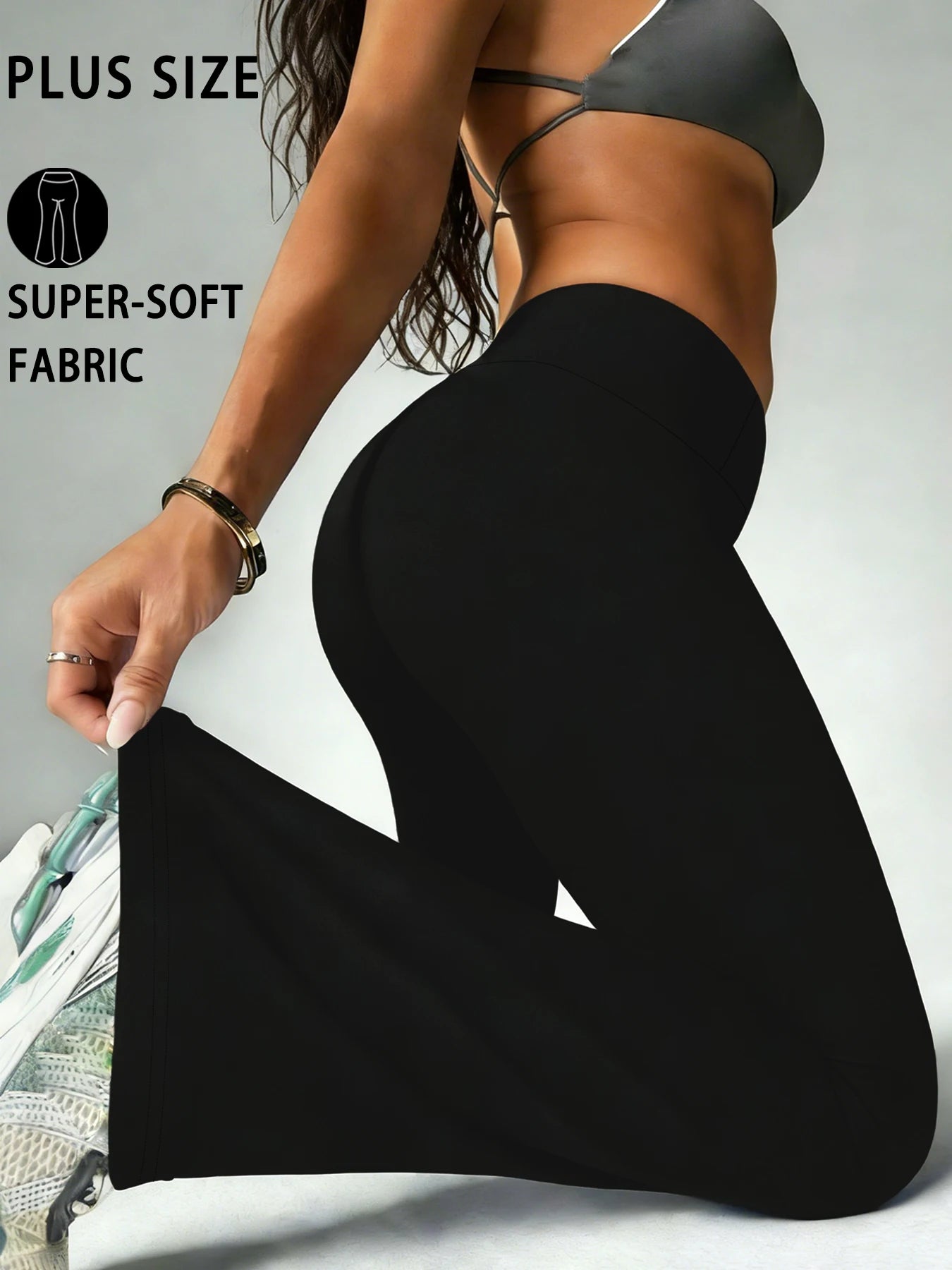 High-Rise Flared Yoga Trousers