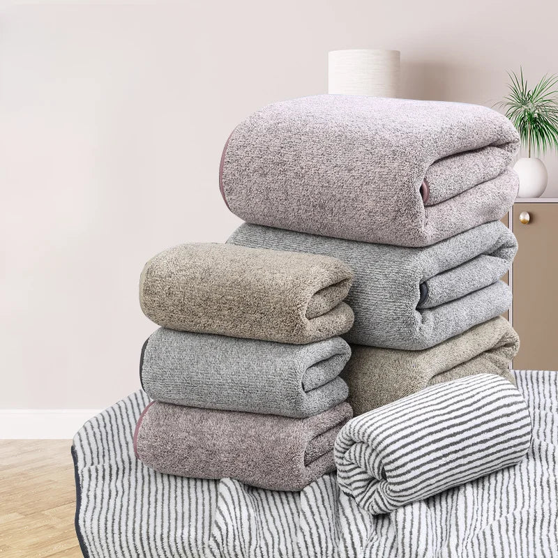 Bamboo Charcoal Fiber Towel Set