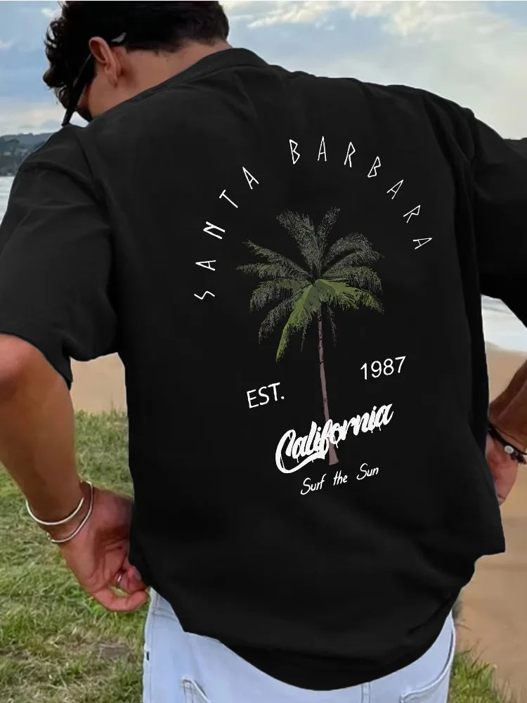Coconut Tree Letter Printed Tee