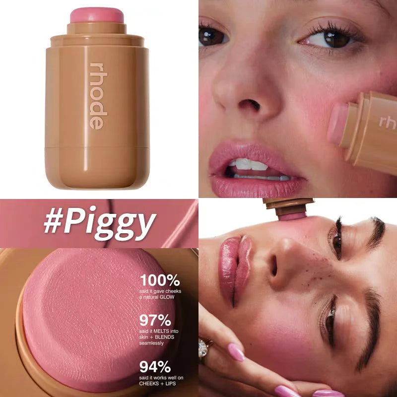Lip Gloss Spicy Marg Juice Box Pocket Blush Stick Non-fading Waterproof Blusher Moisturizing Lipstick Lipliner
