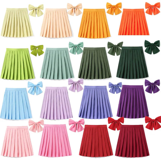 High Waist Skirt With Bowtie