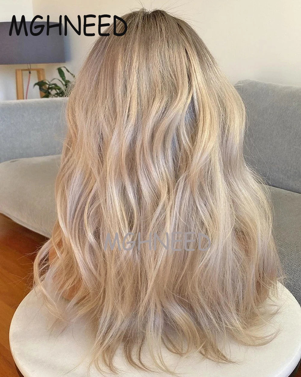 Ombre Blonde Virgin Hair Wig
