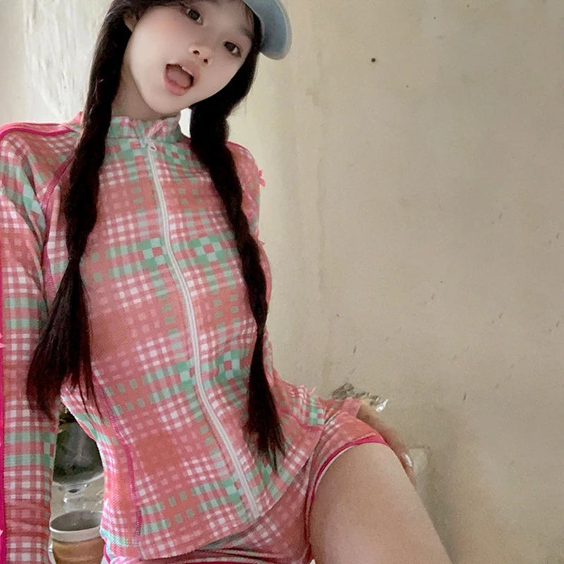 3pcs Long Sleeve Swimsuit