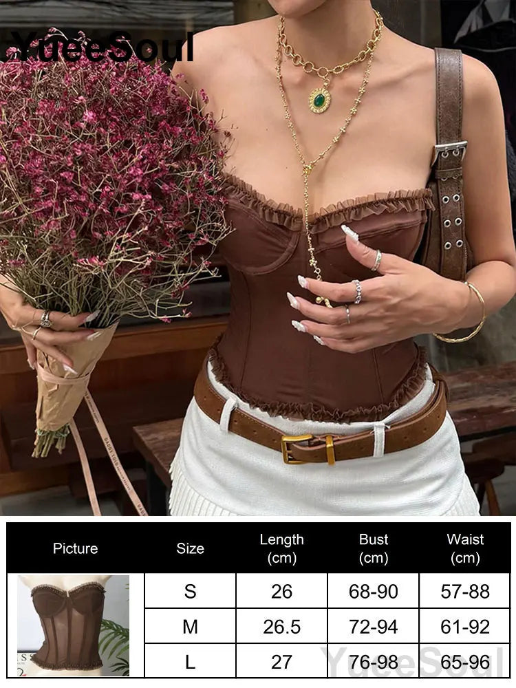 Strapless Corset Bustier Top