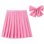 High Waist Skirt With Bowtie