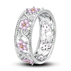 925 Sterling Silver Flower Rings