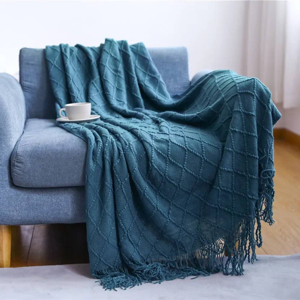 Knitted Throw Blanket