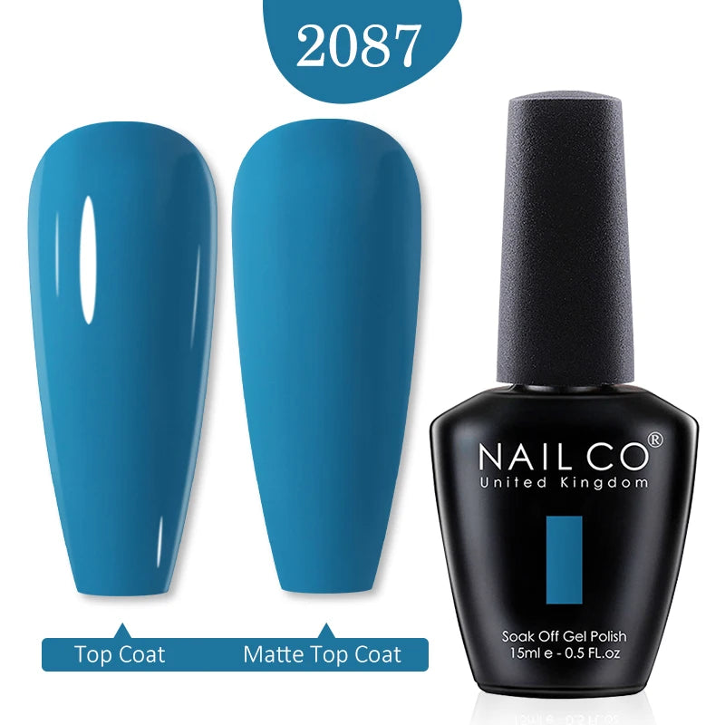 NAILCO 15ml Nail Gel Polish Winter Nude Colors Hybrid Gel Varnish Manicure UV Gel Nail Polish Primer Top Base Coat LED Nails Art