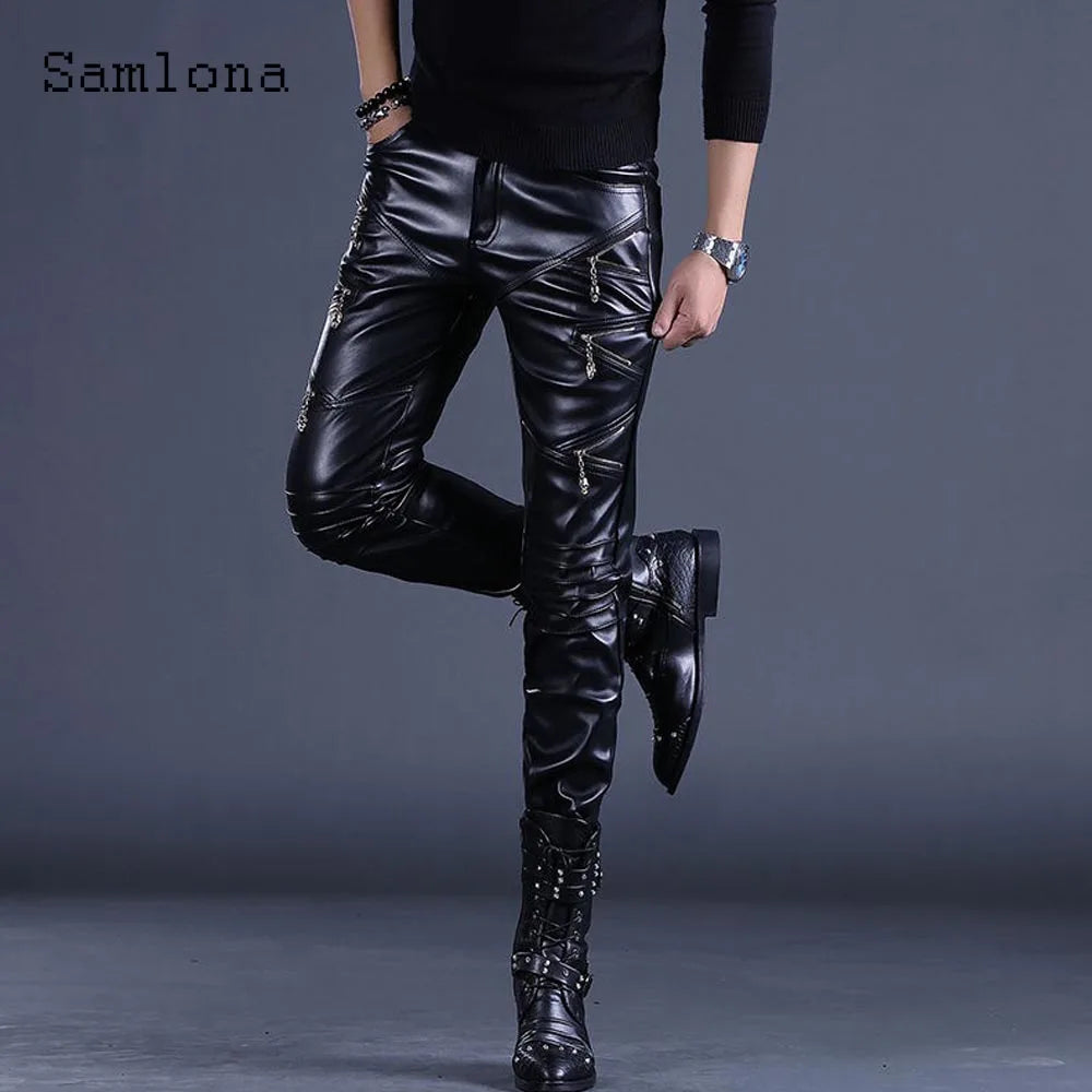 PU Leather Pants