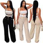 Sleeveless High Waist Jumpsuit